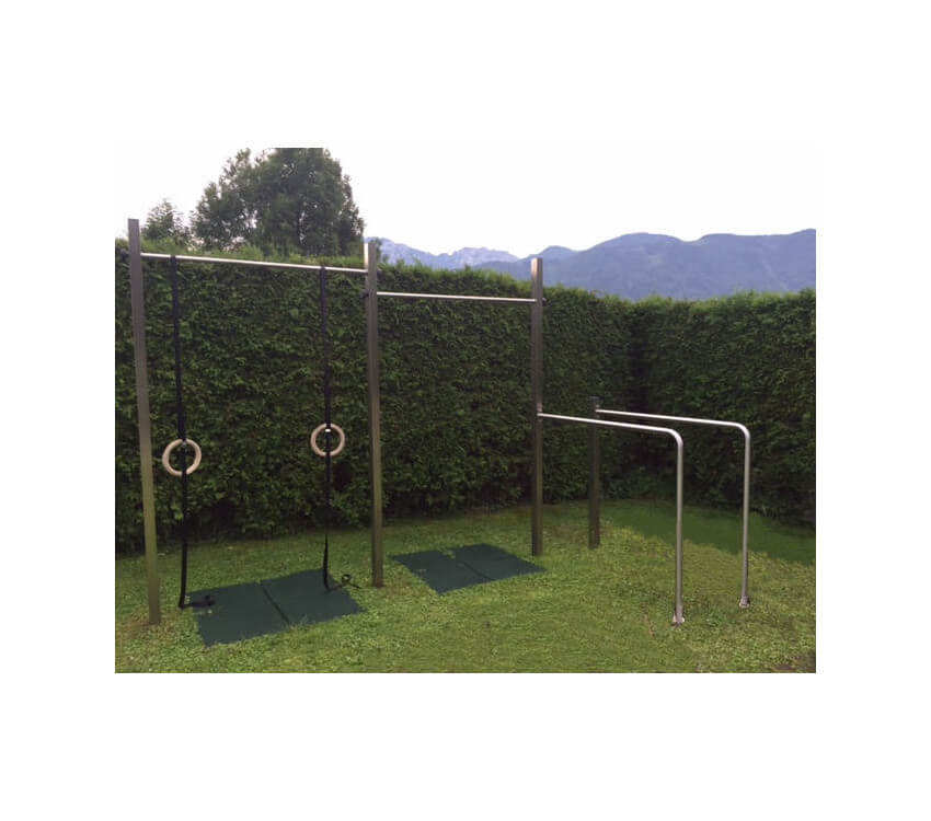 Photo from Austria, double bar with dip bars and gymnastic rings