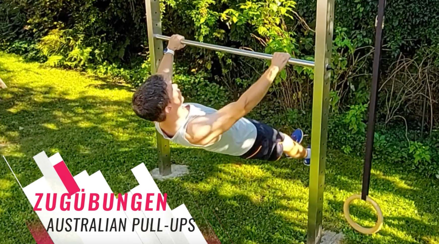 GanzkörperWorkout mit Reck und Turnringen 18 Übungen für den Garten