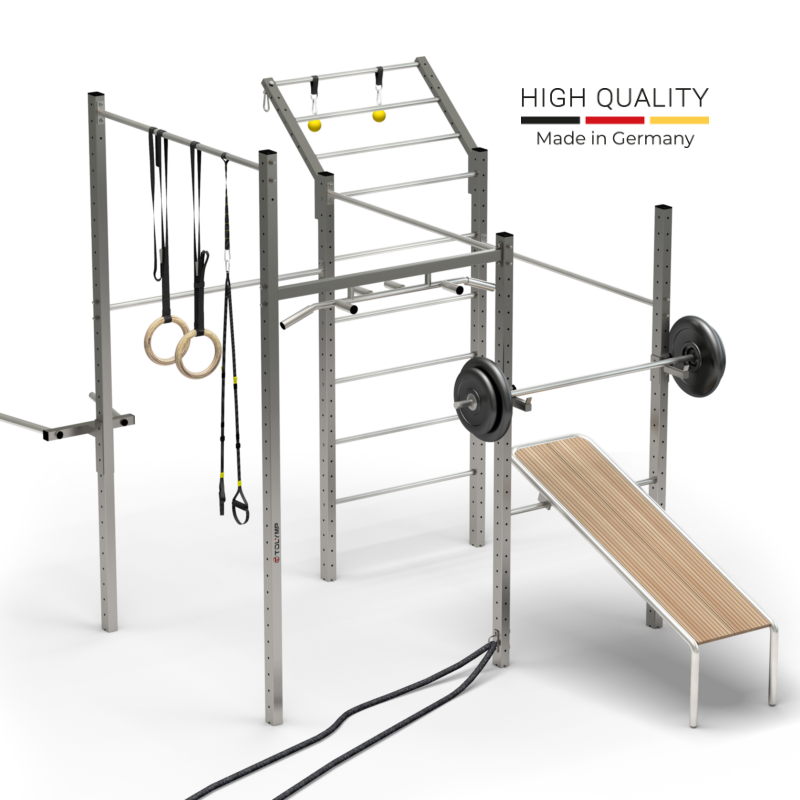 Aparato fitness fabricado en acero inoxidable de Tolymp 800x800