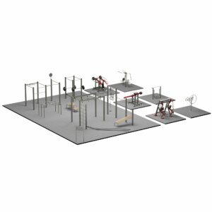 Calisthenics Park con attrezzature per il fitness all'aperto TOLYMP