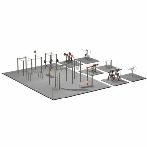 Calisthenics Park mit Outdoor-Fitnessgeräten von TOLYMP