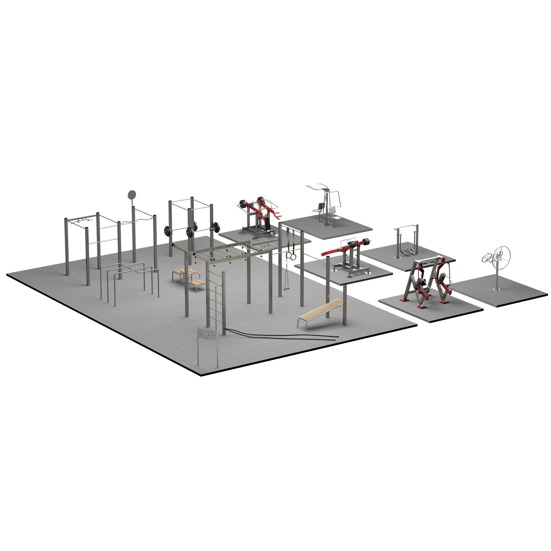 Calisthenics Park avec équipement de fitness en plein air TOLYMP
