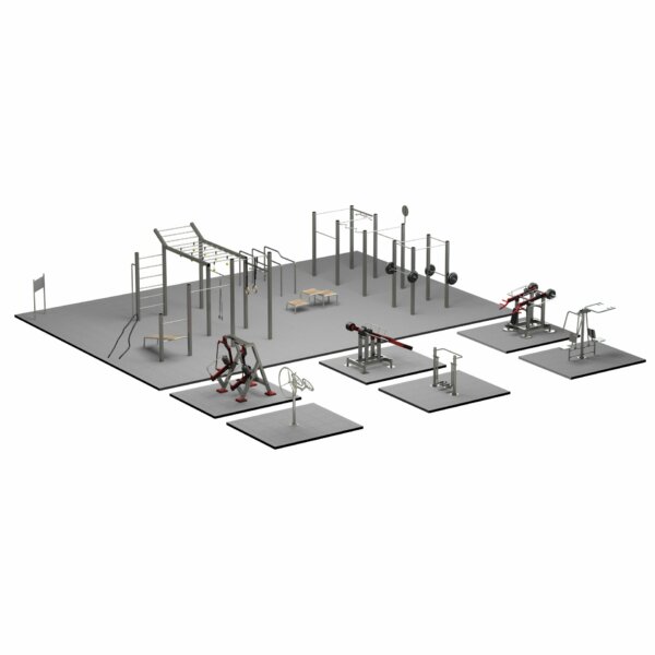 Calisthenics Park mit Fitnessgeräten von TOLYMP