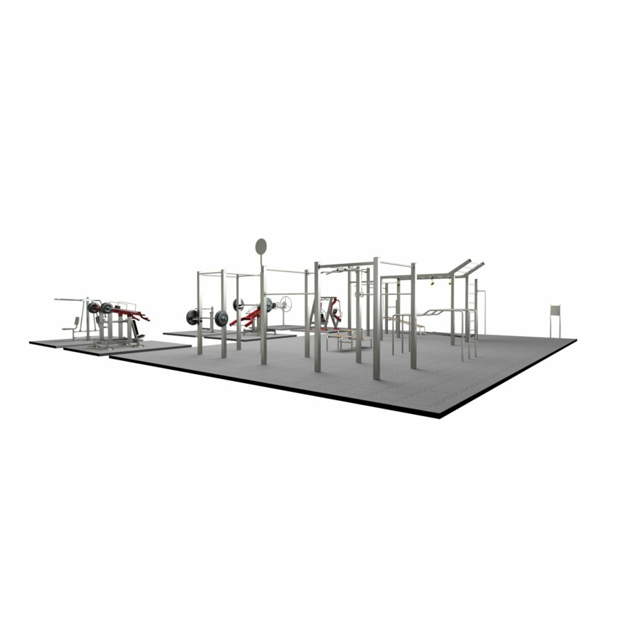 Calisthenics Park met fitnessapparatuur van TOLYMP