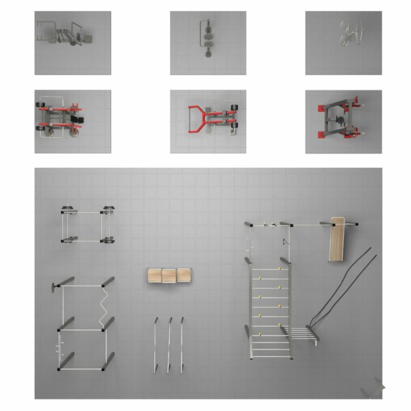 Top view multi-generation park Fitnesspark XL by TOLYMP