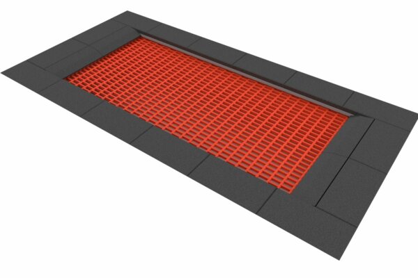 Ground trampoline red