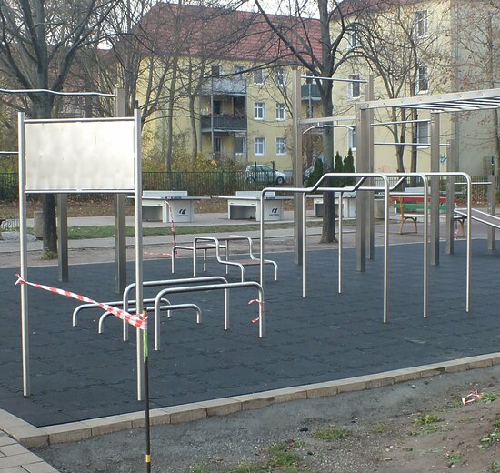 Calisthenics Anlage Schulsport Gymnasium in Haale Saale
