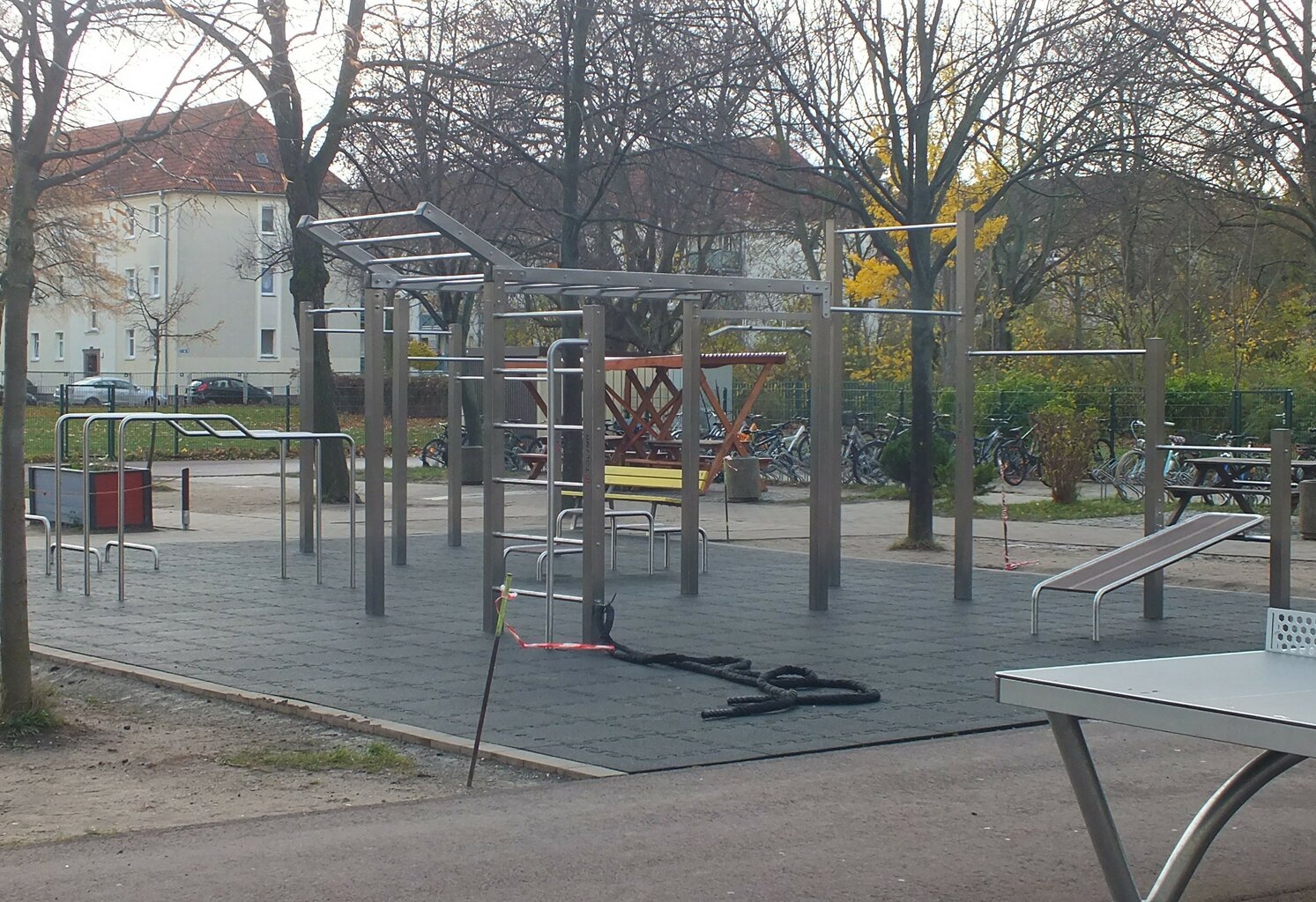 Calisthenics Anlage Schulsport Gymnasium in Haale Saale