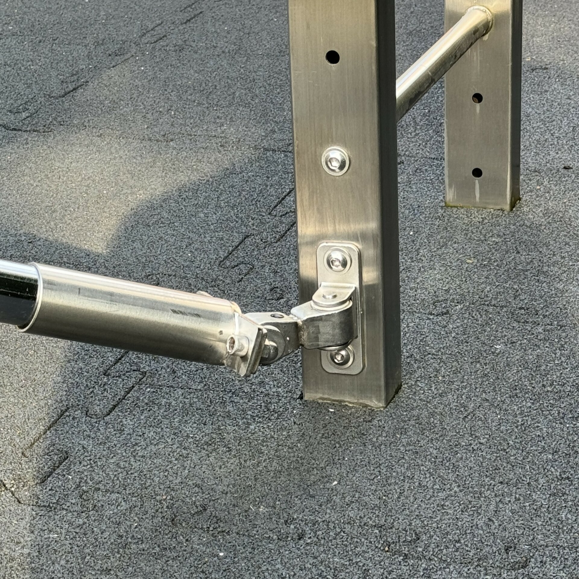 Landmine barbell holder made of V2A stainless steel