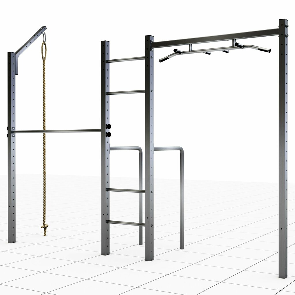Timalaya Dúo con barra de dominadas múltiples, montada