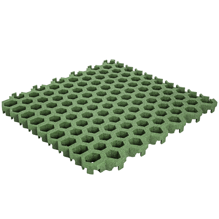 Rasengitterplatte Hexagon grün