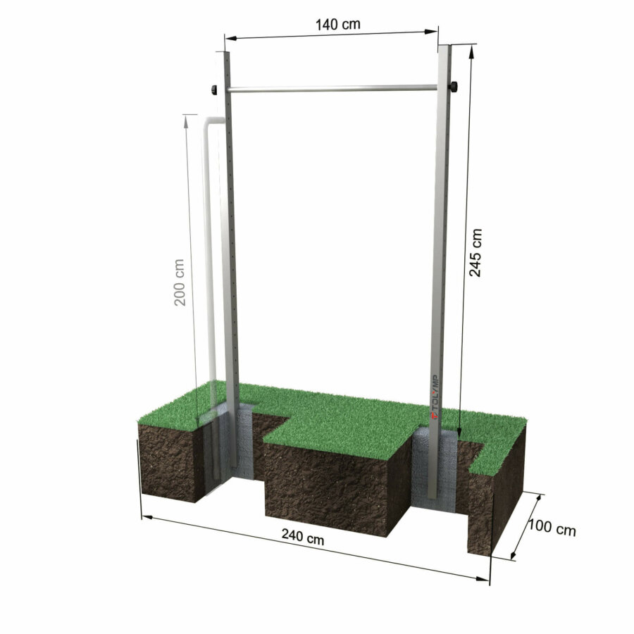 Single horizontal bar Starterhorn