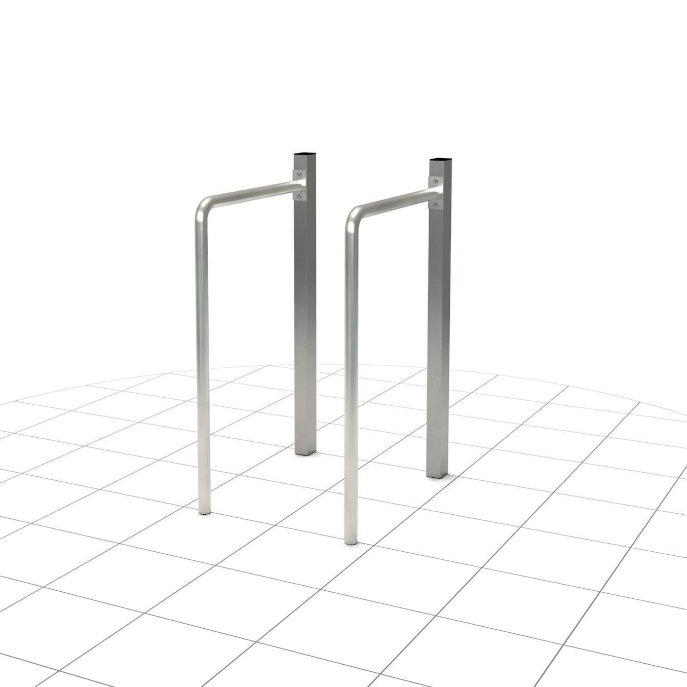 Dip bars, dip station made of V2A stainless steel, length 70 cm