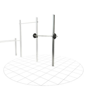 Barbell holder with mounting post