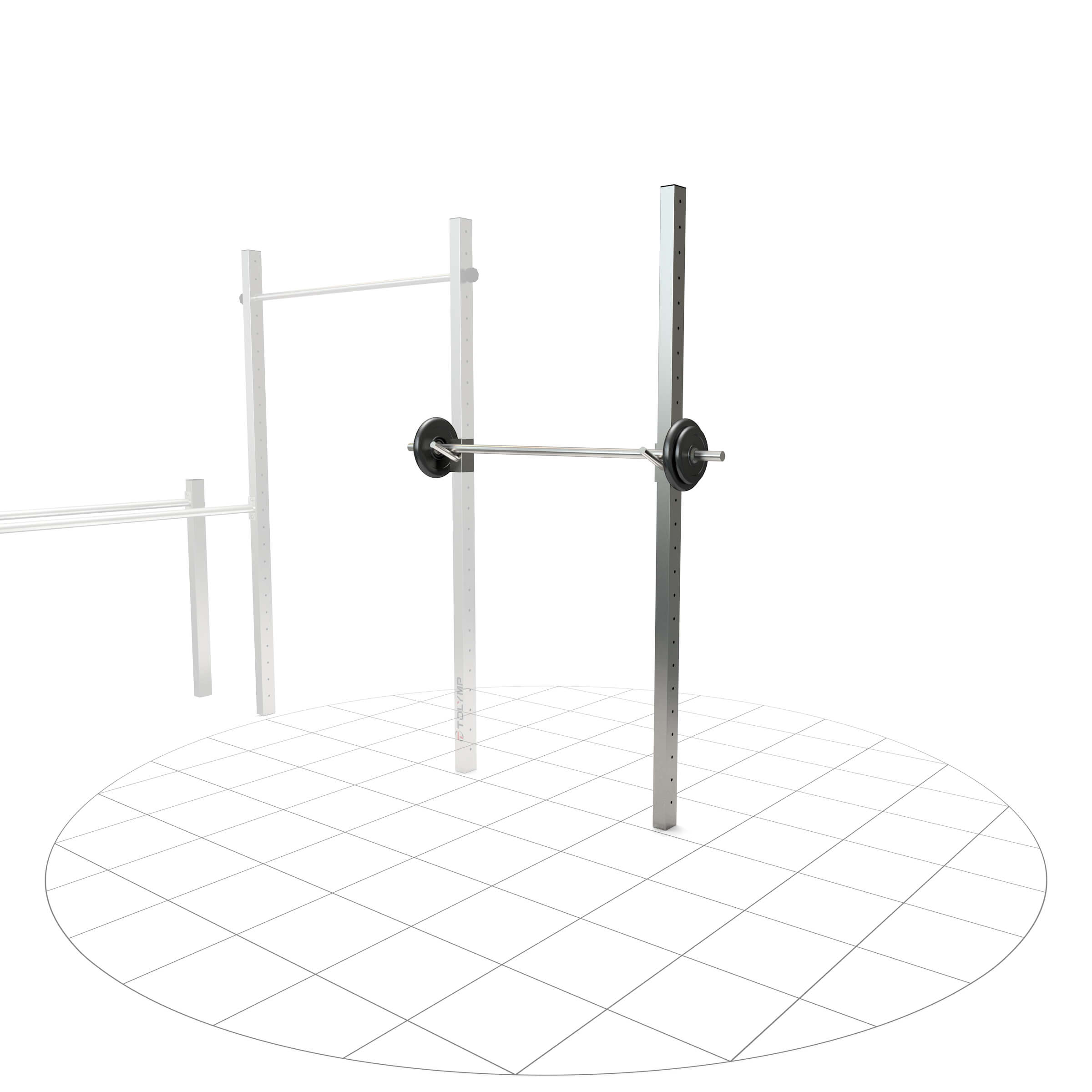 Soporte para pesas con poste de montaje