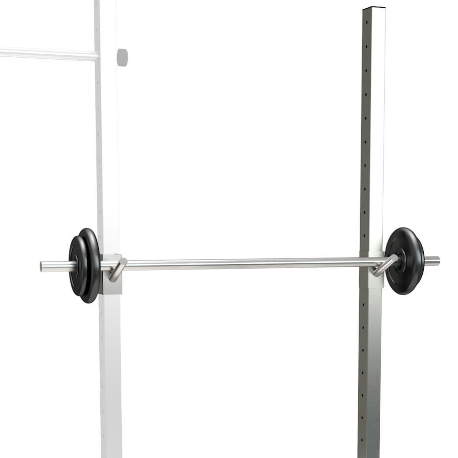 Barbell holder with mounting post