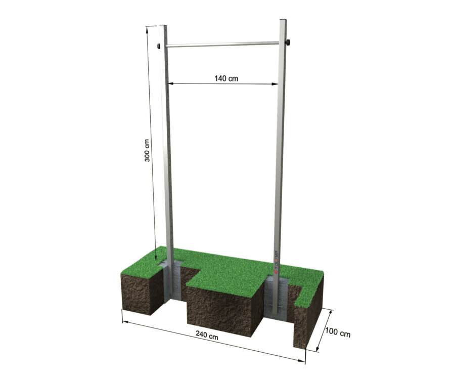 Barra simple de 300 cm Starterhorn