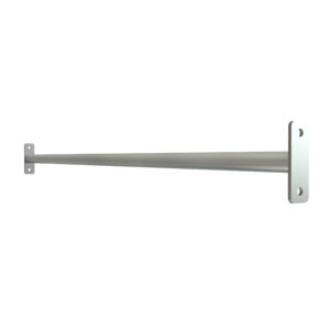 Pull-up bar V2A rustfrit stål med dobbelte fastgørelsesstropper, glasperleblæst, længde 140 cm