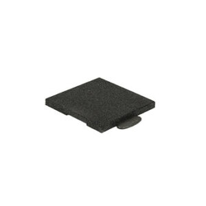 Plaque d'angle antichute biseautée Puzzle 3D 80 mm noir