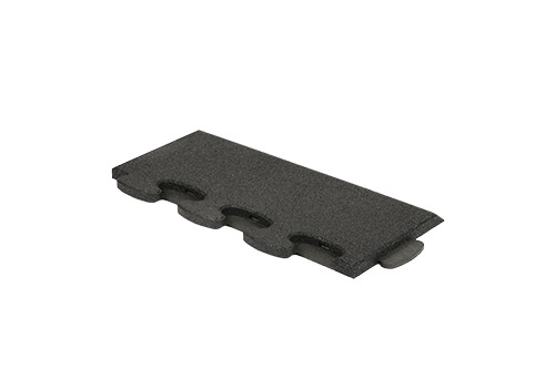 Borde de protección contra caídas biselado Puzzle 3D 45 mm negro