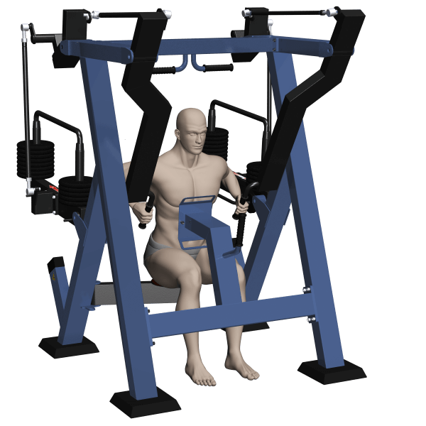 Lat Pull / Rowing Machine, Seated - Street Barbell Line