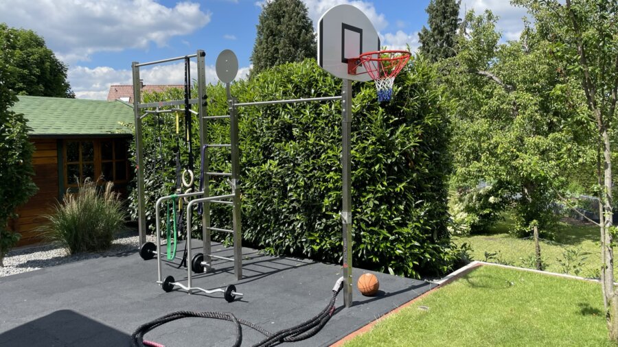 Basketball hoop komplet sæt med holder