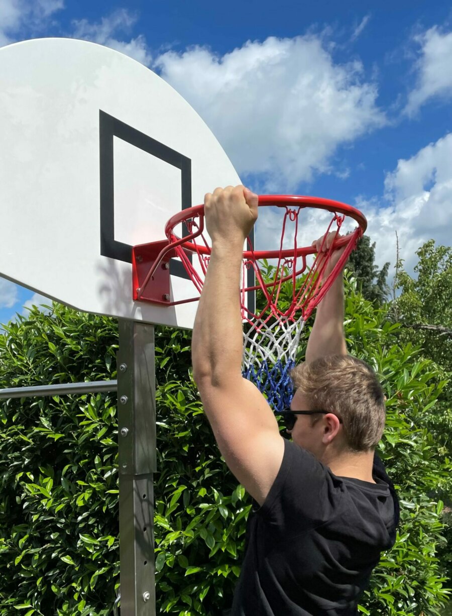 Juego completo de aro de baloncesto con soporte