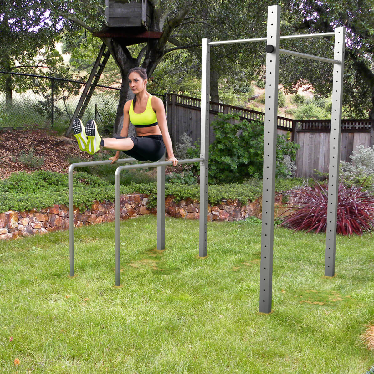 Barres parallèles hautes de Calisthenics - Dip Station, Fitness