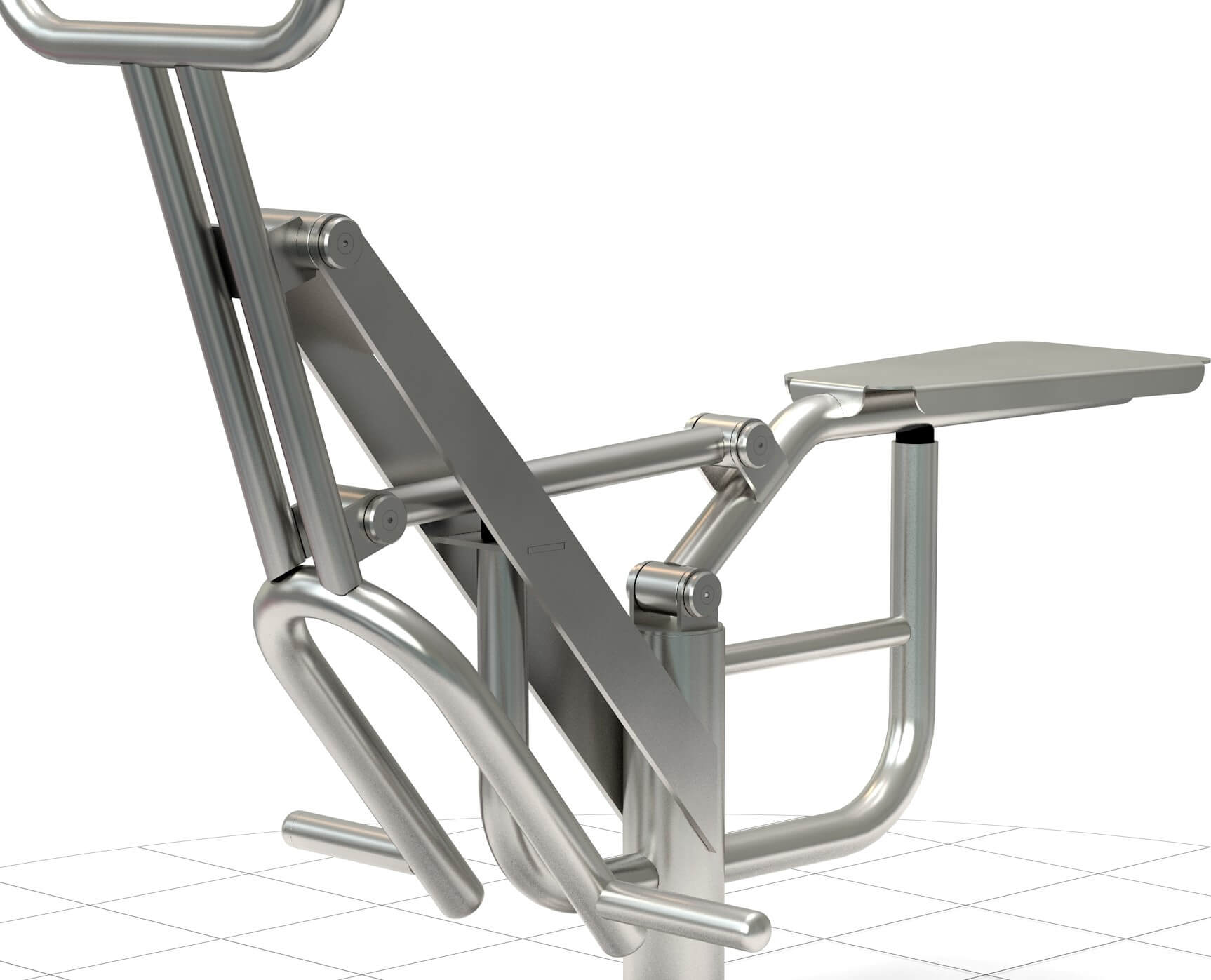 Rudergerät Ruderbank Edelstahl Ruderbank