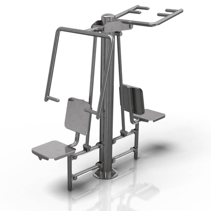 Chest and back strength station